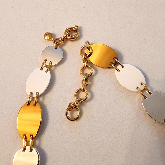 J. Crew White/Silver/Gold Necklace - Picture 3 of 3
